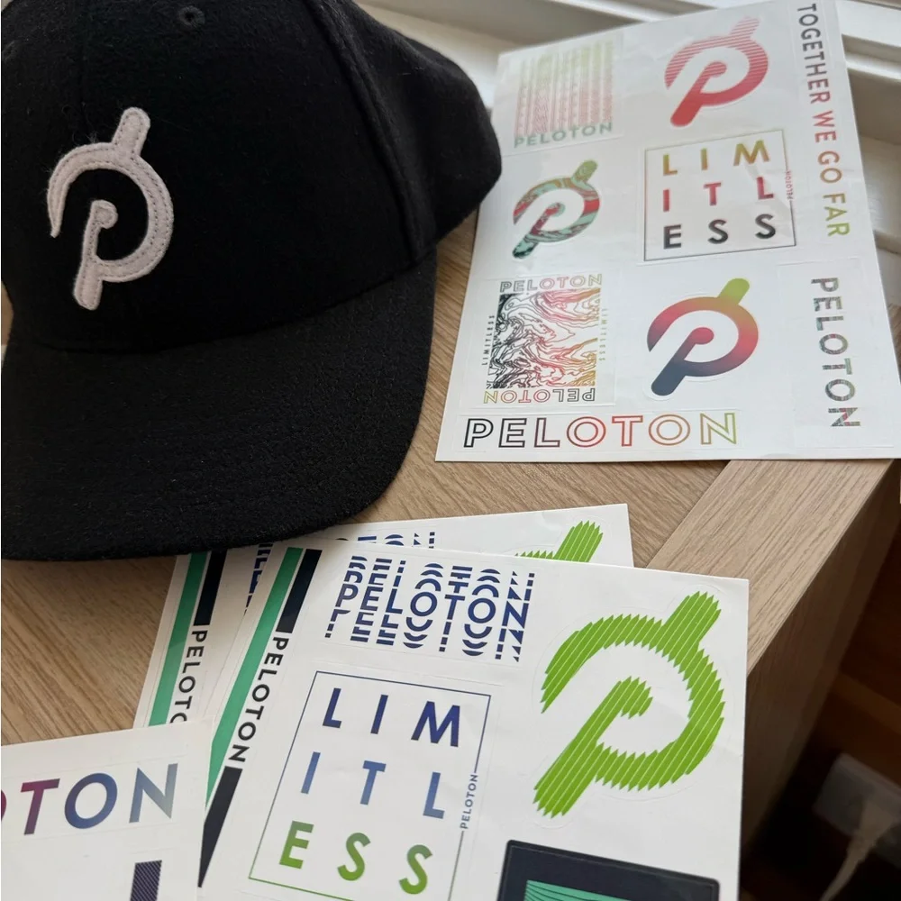 Peloton Baseball Cap & Stickers - Picture 5 of 6